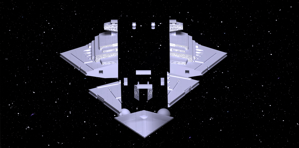 Imperial Cruiser - Star Destroyer (32cm) 3D Print 168532