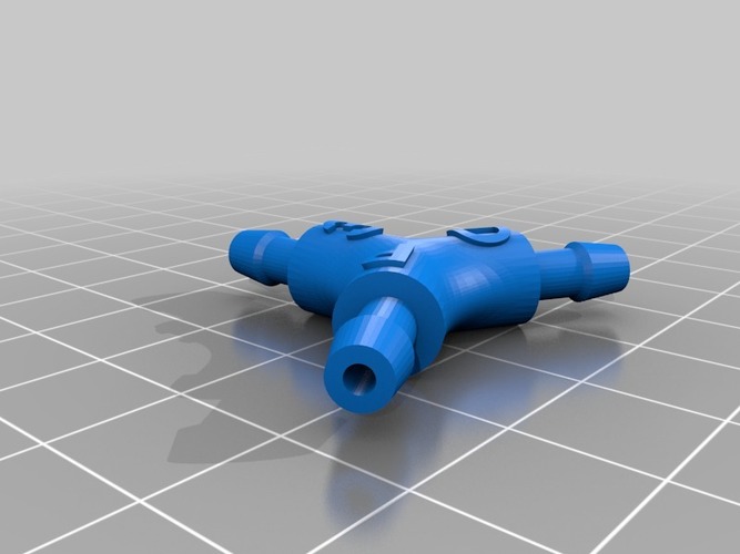 Y-Splitter - 3Dponics Open-Source Gardening 3D Print 16855