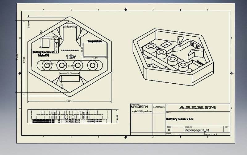 Battery cover (12V) with distribution, fuse, switch & alarm v1.0