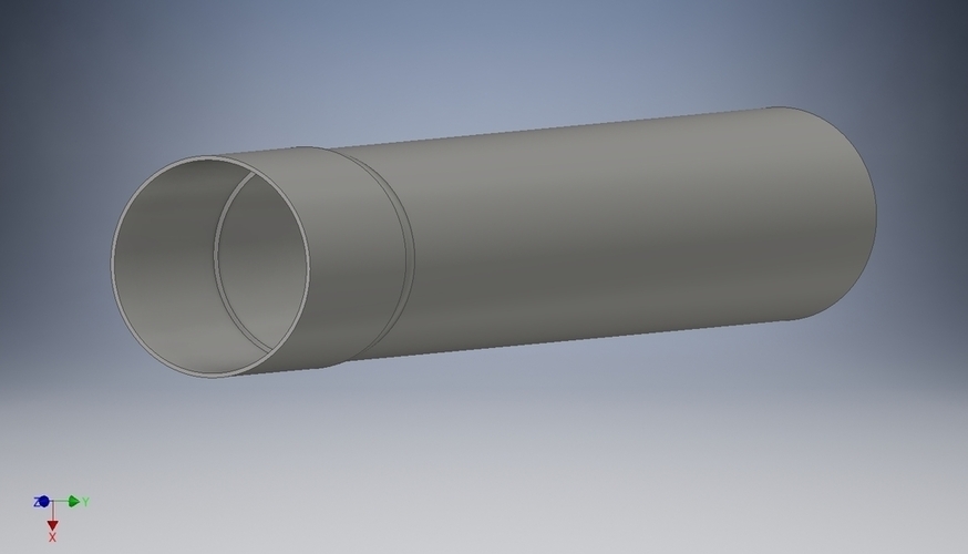 PVC Pipe standard 100 mm diameter 3D Print 168618