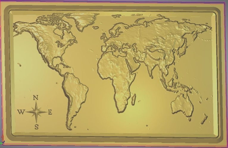 WoldMap Relief oct-2017 3D Print 168733