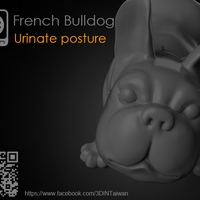 Small French Bulldog 3D Printing 168808