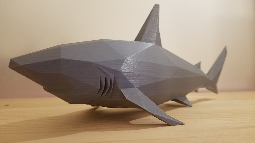 Low-Poly Shark 3D Print 168939