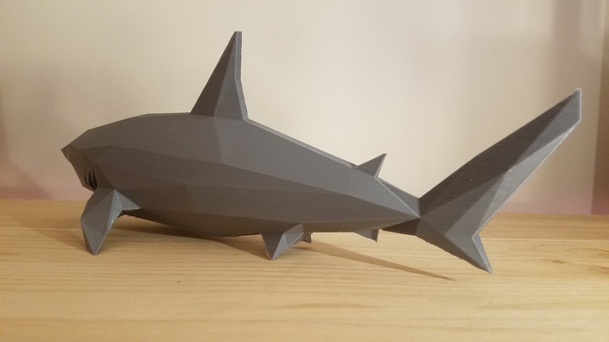 Low-Poly Shark 3D Print 168940