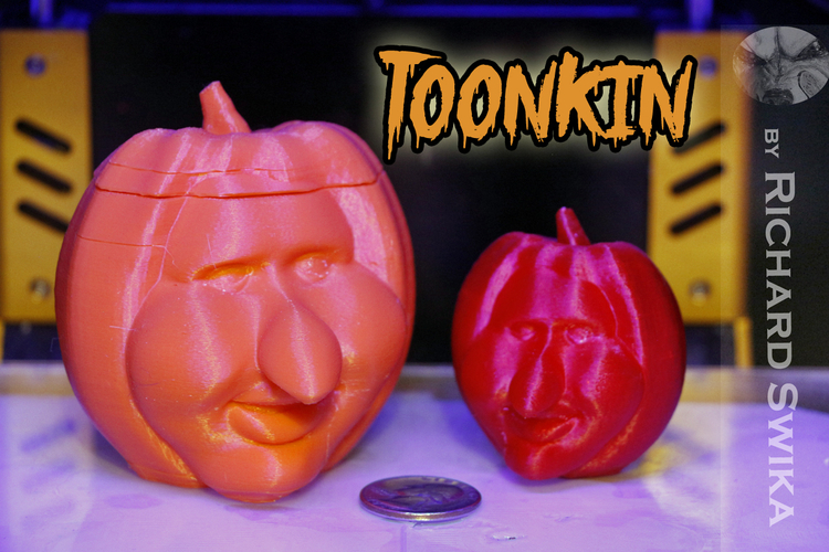 Toonkin 3D Sculpted Halloween Pumpkin Decoration 3D Print 169032