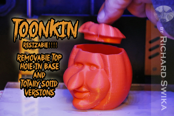 Toonkin 3D Sculpted Halloween Pumpkin Decoration