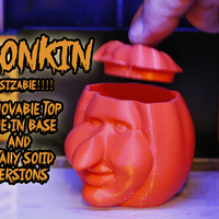 Small Toonkin 3D Sculpted Halloween Pumpkin Decoration 3D Printing 169033