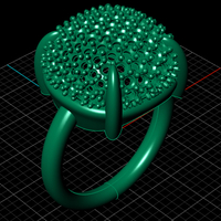 Pave setting ring - High fashion ring Luxury ring - Thumbnail 2