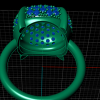 Pave setting ring - High fashion ring Luxury ring - Thumbnail 3