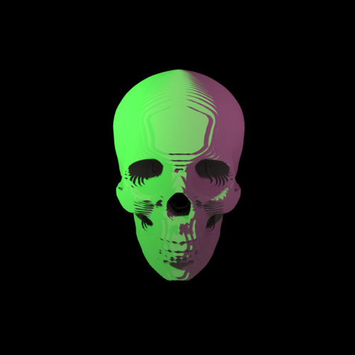 Topographic Skull 3D Print 169140