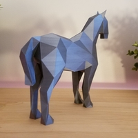 Low-Poly Horse - Thumbnail 4