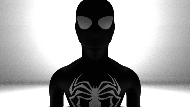 black spiderman
