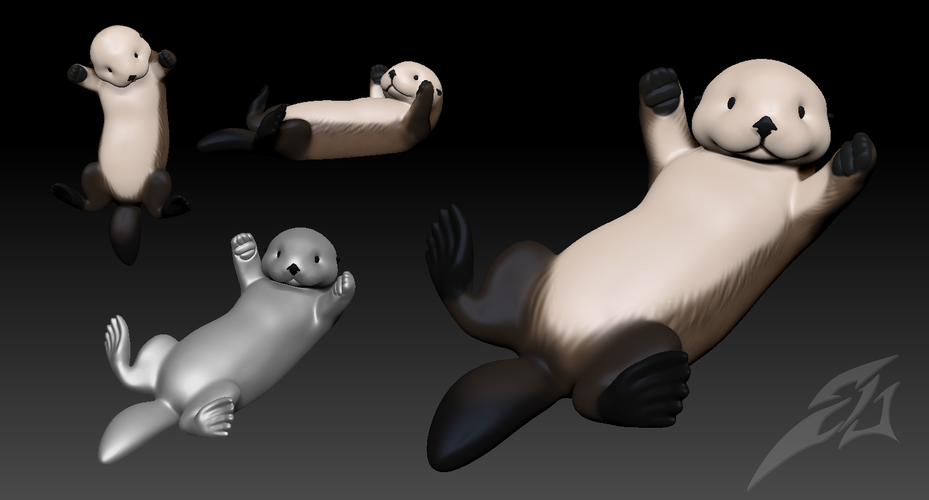 Sea Otter 3D Print 169782