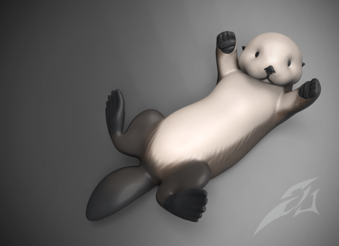 Sea Otter 3D Print 169783