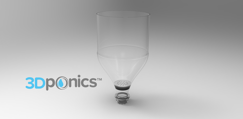 Drain Cap - 3Dponics Drip Hydroponics 3D Print 16986