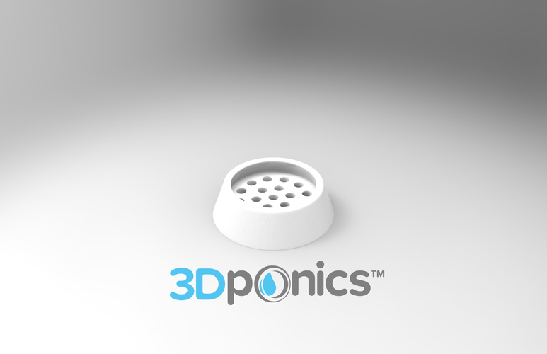 Drain Cap - 3Dponics Drip Hydroponics 3D Print 16987