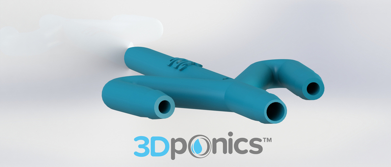 Conduit with Hole - 3Dponics Drip Hydroponics