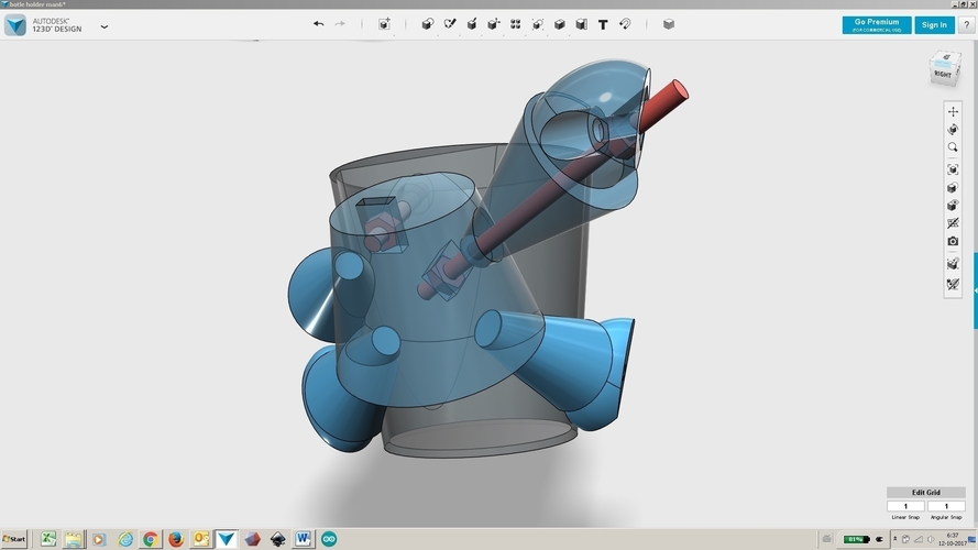 Cup holder man 2 3D Print 169943