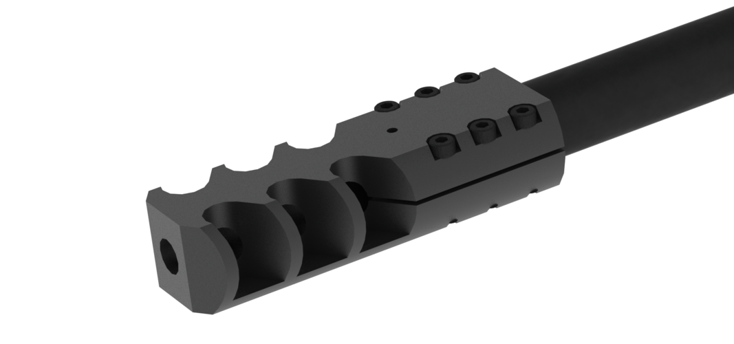 Airsoft SVD Dragunov muzzle brake 3D Print 170232