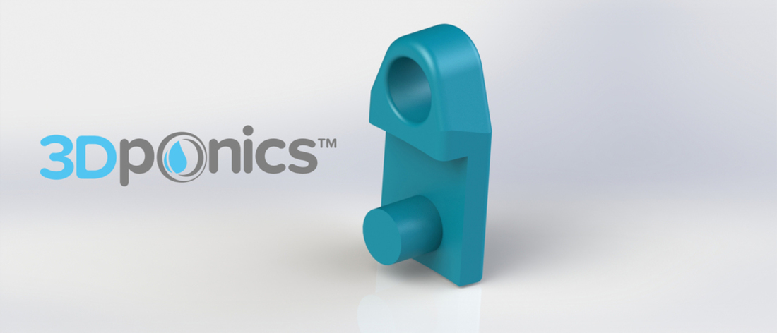 Outer Bottle Clip - 3Dponics Drip Hydroponics 3D Print 17030