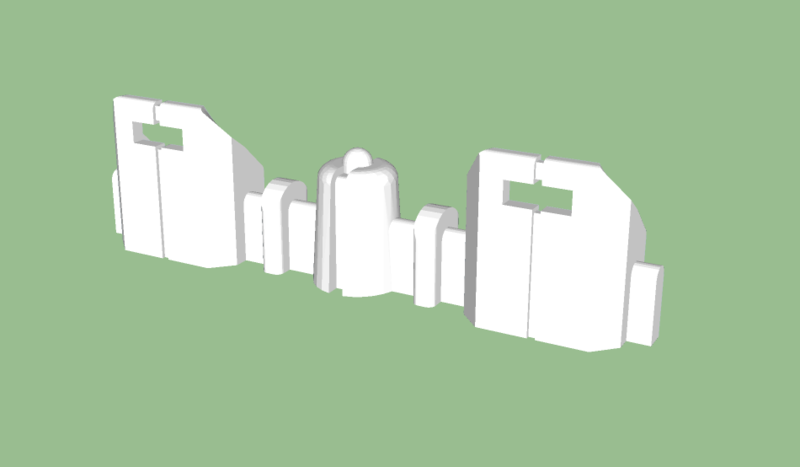 Xeno Empire Defense Wall - Long Section (Style 1)