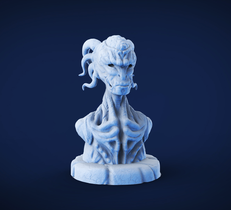 Demon sculpture