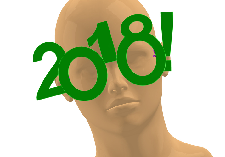 2018 Happy New Year Fun Glasses 3D Print 170451