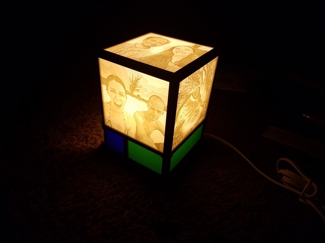 Lithophane Lamp 3D Print 170525