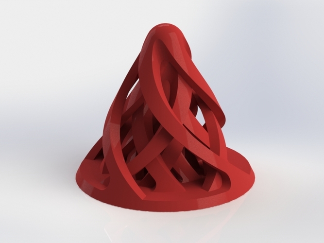 Reversing Spiral Cone Decoration 3D Print 17060