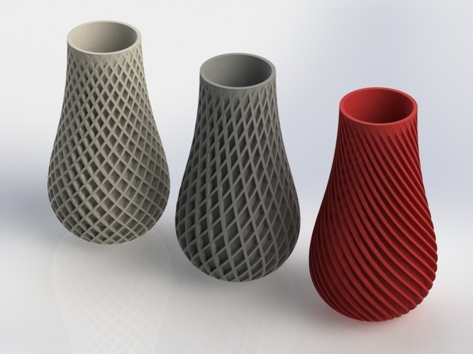 3D Spiral Vase by | Pinshape