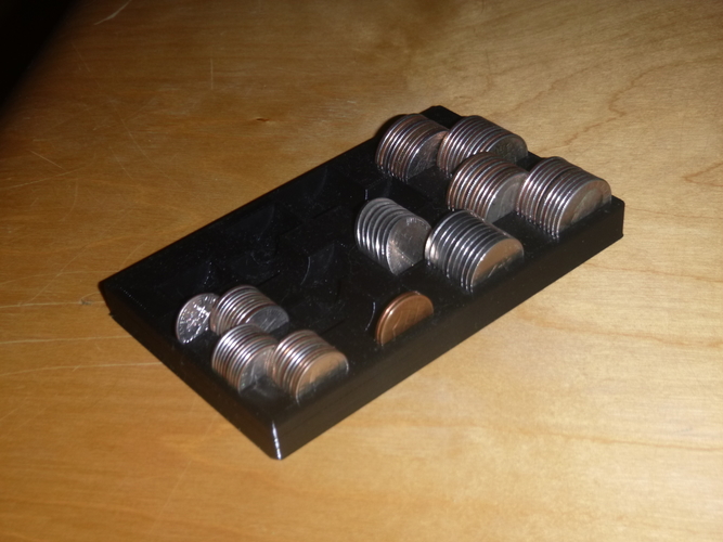 Coin Counting Tray 3D Print 170678