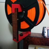 Small Makerfarm Prusa i3v Spool Holder Extension 3D Printing 17068