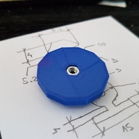 Small M3 Thumbwheel for bed leveling 3D Printing 170698