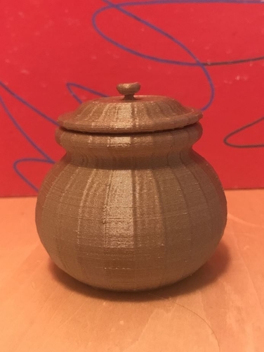 Small Pot with Lid 3D Print 170742