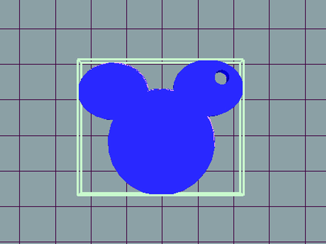 mickey keychain 3D Print 170897