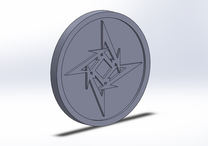 Metallica Logo Plaque Circle 3D Print 171111