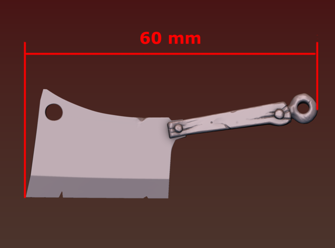 Butcher hatchet 3D Print 171311