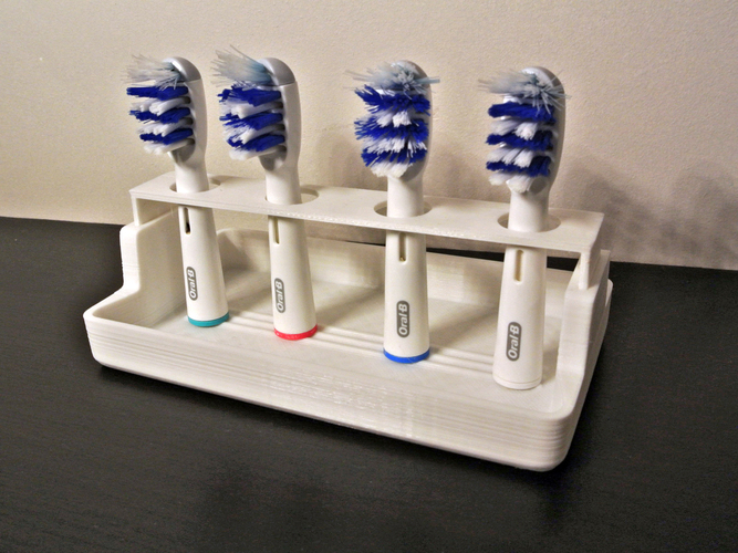 Jeg vil være stærk Fiasko Vedhæftet fil 3D Printed Toothbrush Holder by Mesh-up | Pinshape