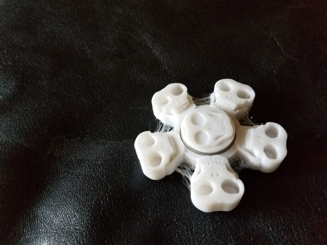 Spooky skull fidget spinner 3D Print 171381