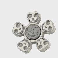 Spooky skull fidget spinner - Thumbnail 2
