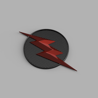 Small The DCEU The Reverse Flash Chest Emblem  3D Printing 171455