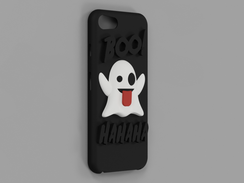 Emoji Ghost Halloween Edition iPhone 8 case