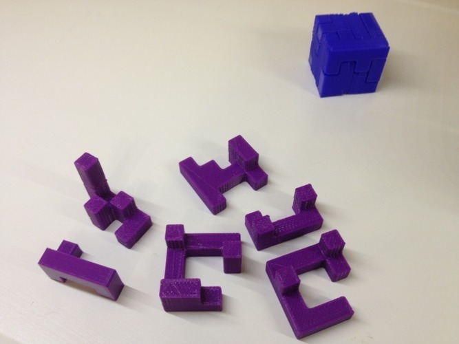 Printable Interlocking Puzzle #2 3D Print 17168