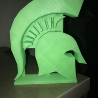 Small MSU Spartan Head Logo 3D Printing 171715