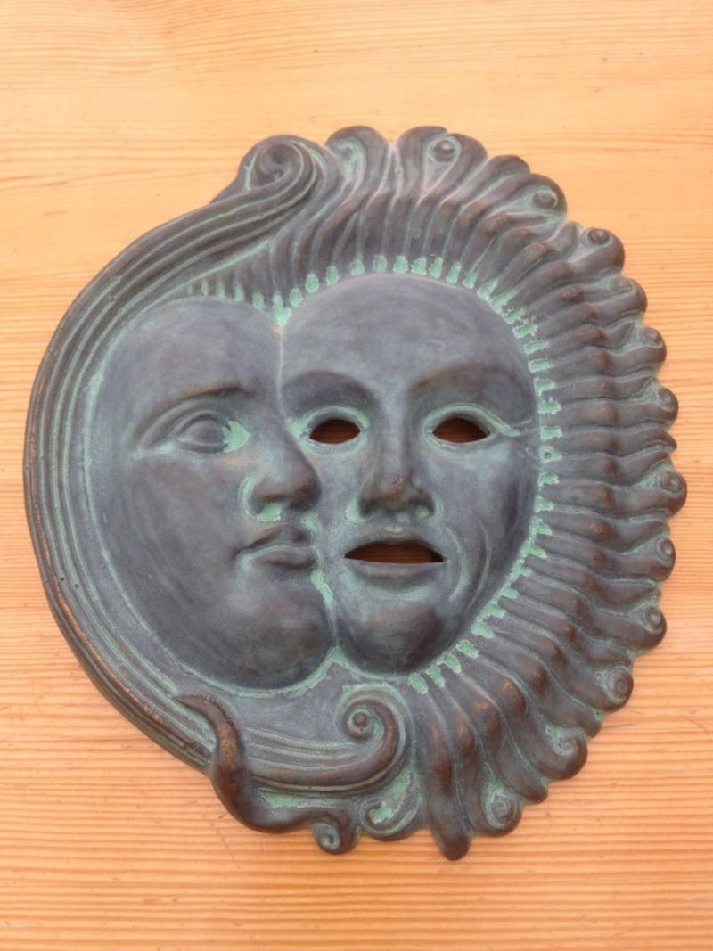Sun Moon Mask ornament