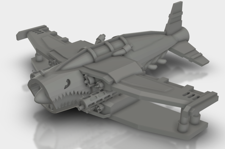 Growling Biplane 3D Print 171743