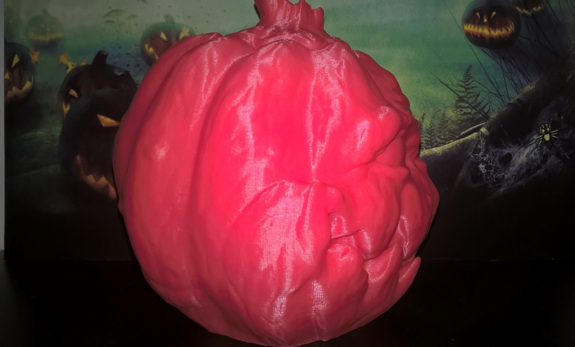 Halloween Pumpkin scarecrow head (no support) 3D Print 171772