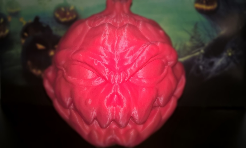 Halloween Pumpkin scarecrow head (no support)