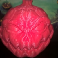Small Halloween Pumpkin scarecrow head (no support) 3D Printing 171773