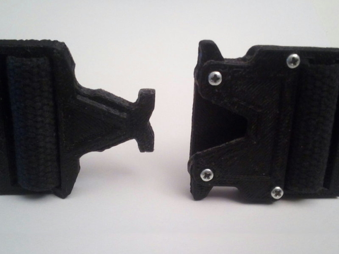  Quick Release Belt Buckle - Caiman v2.0 3D Print 171841